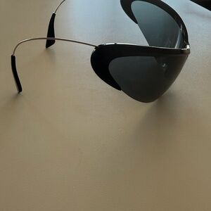 Stylish Black Wraparound Sunglasses